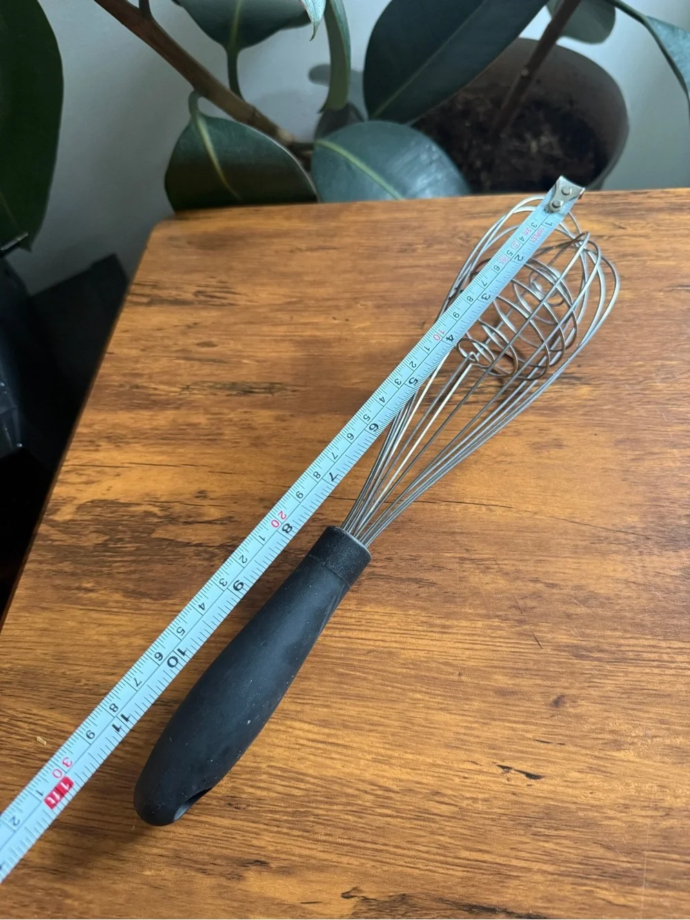 Black Silicone-Handled Stainless Steel Whisk - Home Kitchen